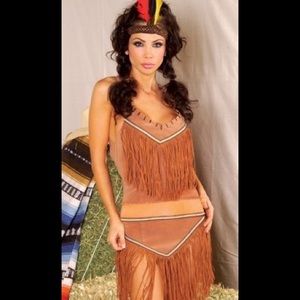 Halloween costume could be indian or moana